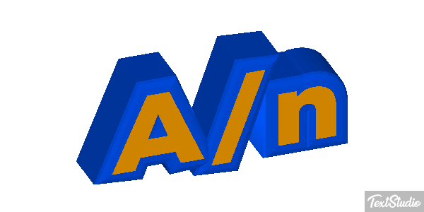 A/n Tekst effect
