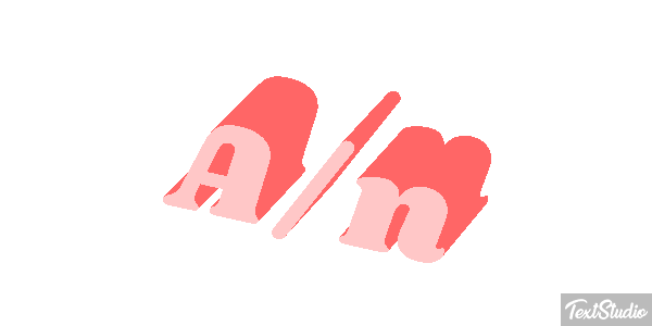A/n Tekst effect