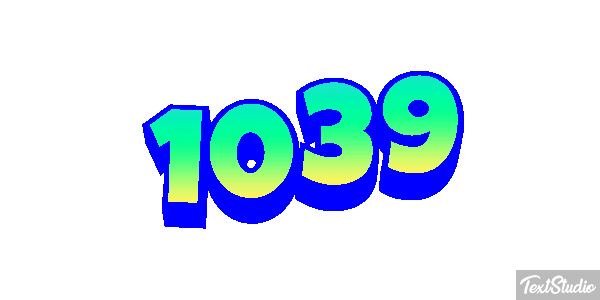 1039 Tekst effect