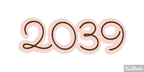 2039 Efecto de texto