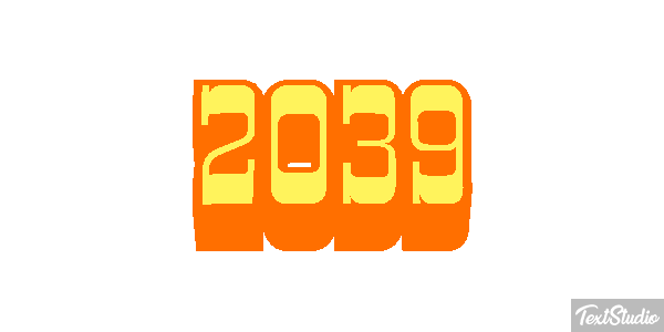 2039 Efecto de texto