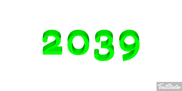 2039 Efecto de texto