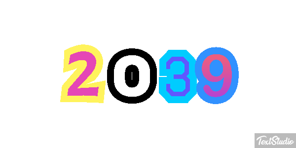 2039 Efecto de texto