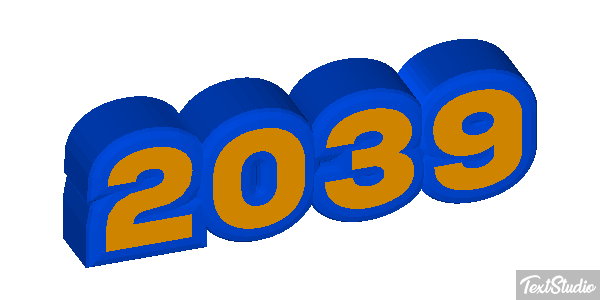 2039 Efecto de texto