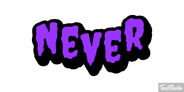 Never Текстовый эффект
