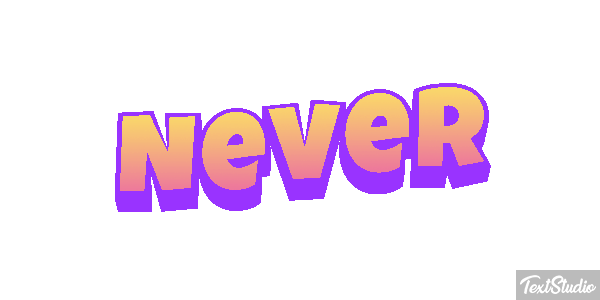 Never Текстовый эффект