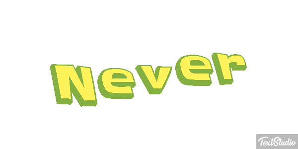 Never Текстовый эффект