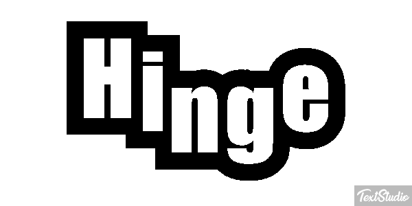 Hinge Text effect