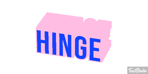 Hinge Text effect
