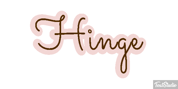 Hinge Text effect
