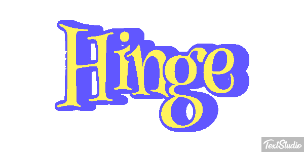 Hinge Text effect