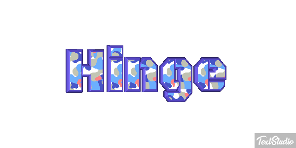 Hinge Text effect