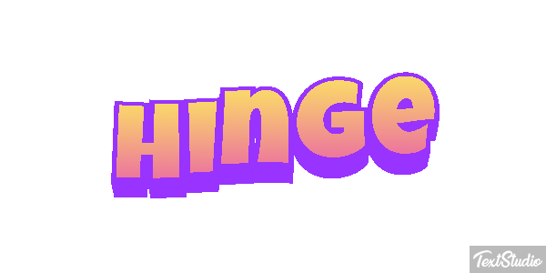 Hinge Text effect
