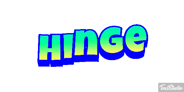 Hinge Text effect