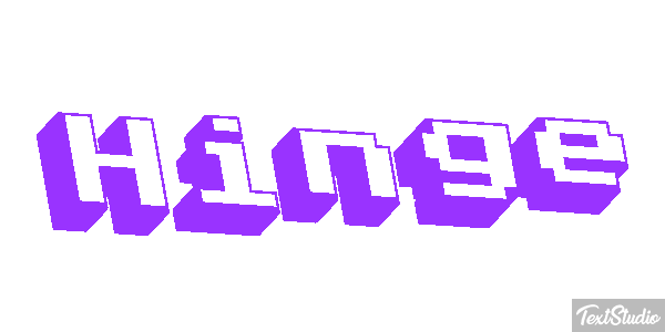 Hinge Text effect