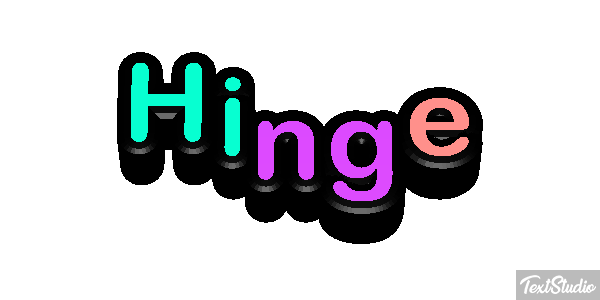 Hinge Text effect
