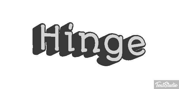 Hinge Text effect