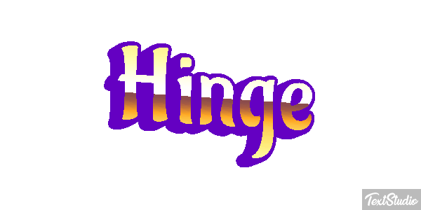 Hinge Text effect