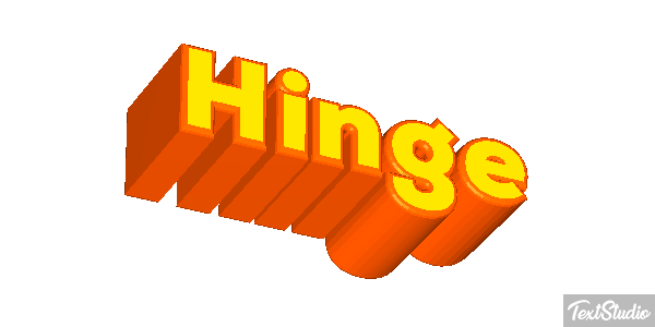 Hinge Text effect