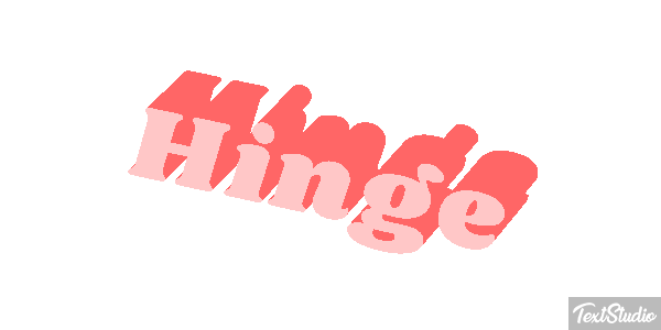 Hinge Text effect