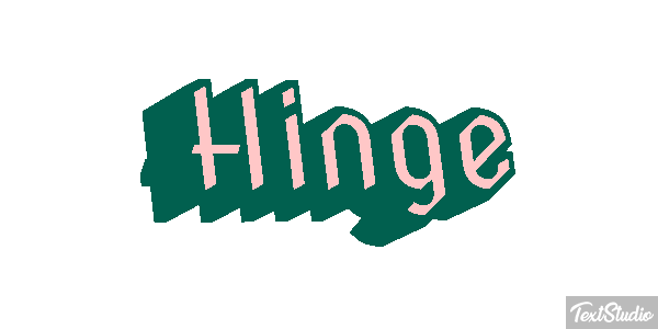 Hinge Text effect