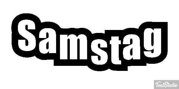 Samstag Text effect