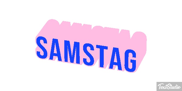 Samstag Text effect