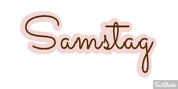 Samstag Text effect