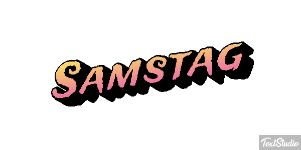 Samstag Text effect
