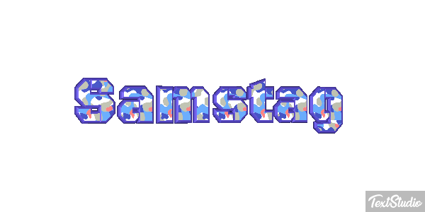 Samstag Text effect