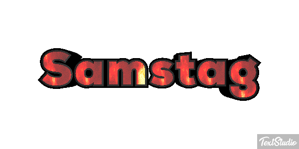 Samstag Text effect