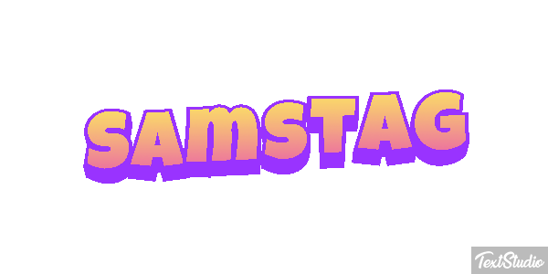 Samstag Text effect