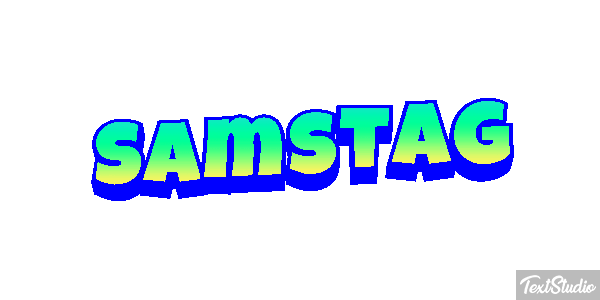 Samstag Text effect