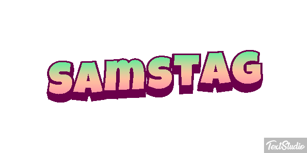 Samstag Text effect