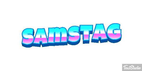 Samstag Text effect