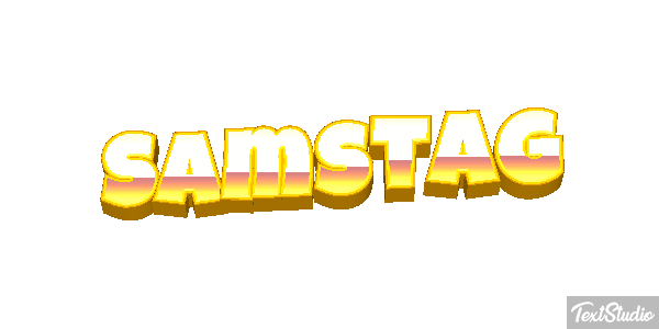 Samstag Text effect