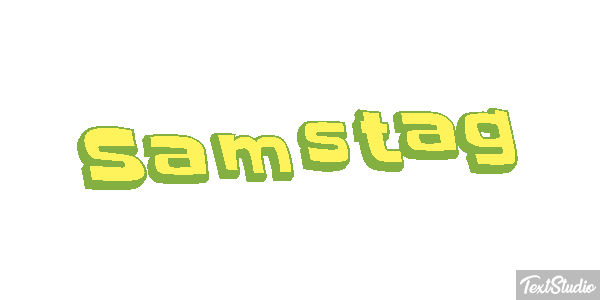 Samstag Text effect