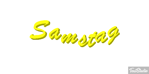 Samstag Text effect