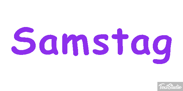 Samstag Text effect