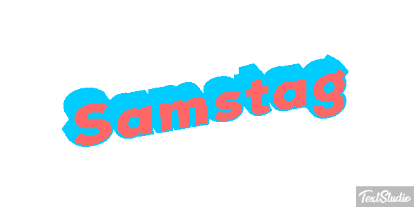 Samstag Text effect