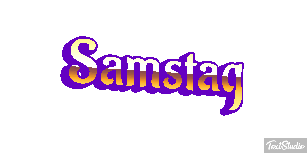 Samstag Text effect