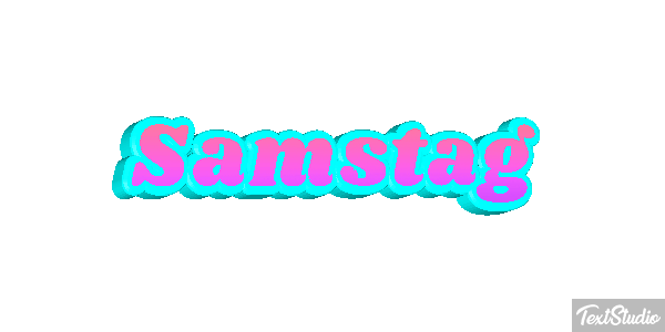 Samstag Text effect