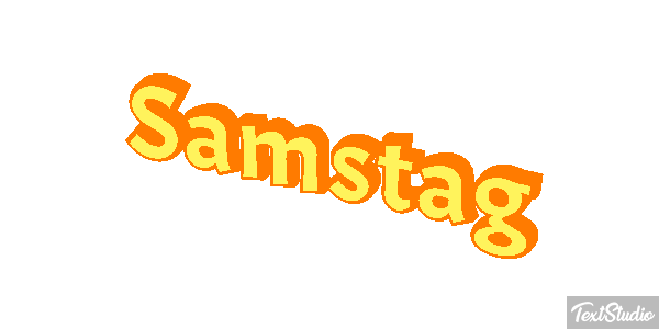 Samstag Text effect