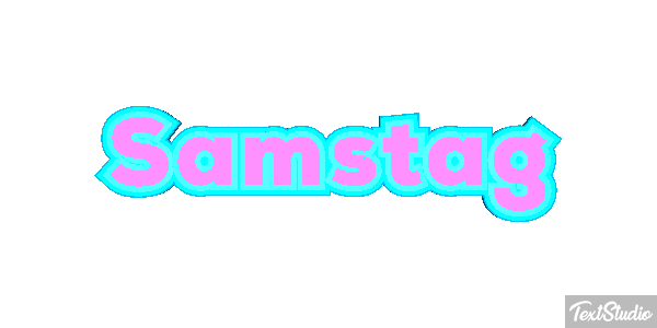 Samstag Text effect