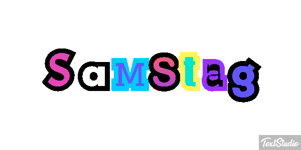 Samstag Text effect