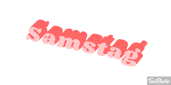 Samstag Text effect