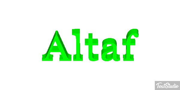 Altaf Tekst effect