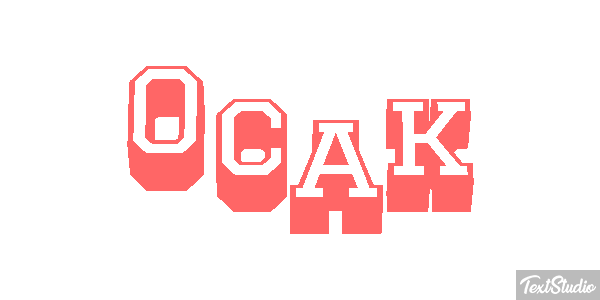 Ocak Efecto de texto