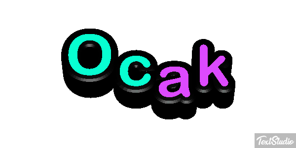 Ocak Efecto de texto