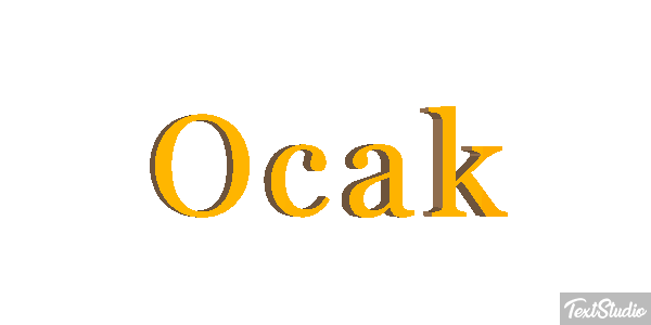 Ocak Efecto de texto